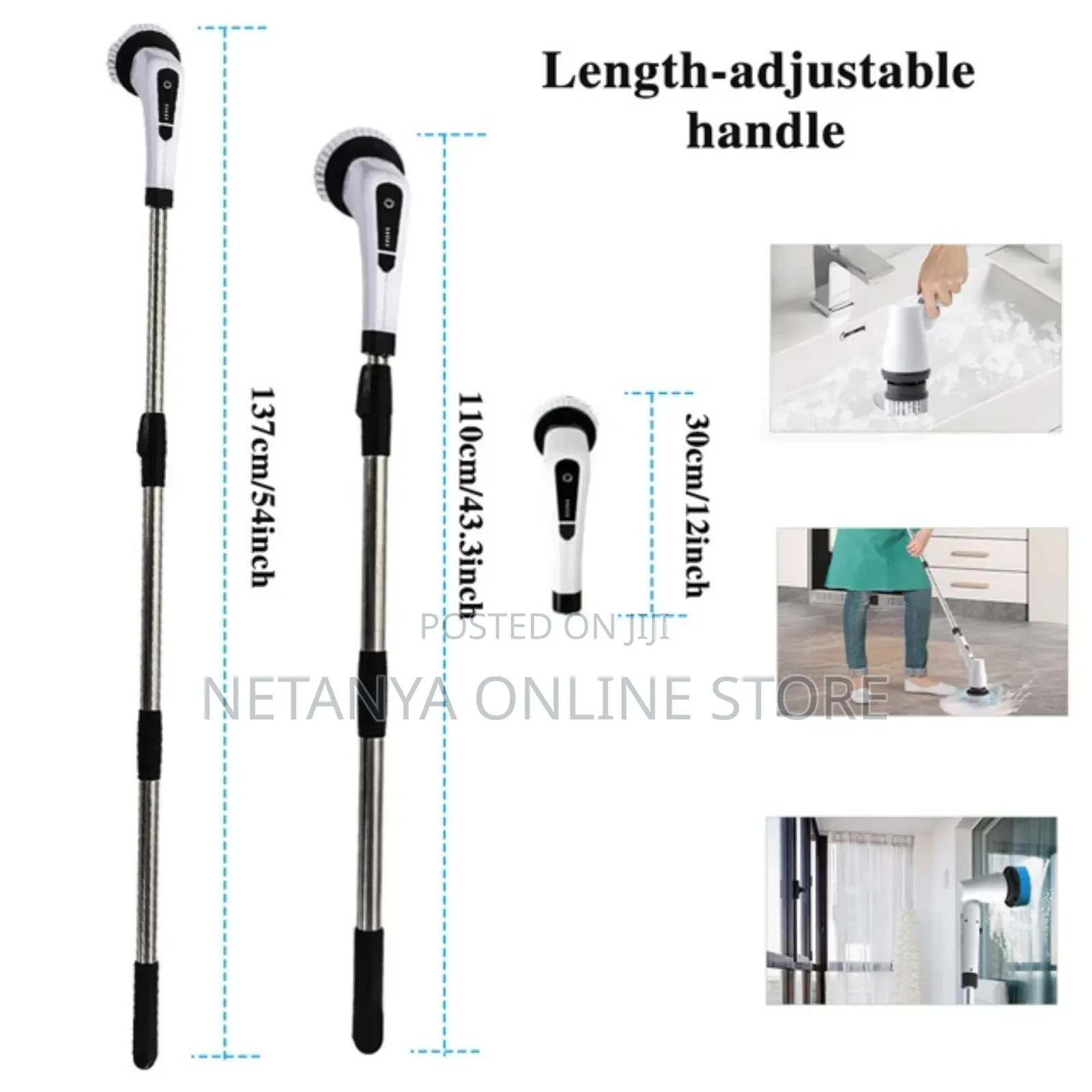 Adjustable 7in1 Electric Cleaning Brush
