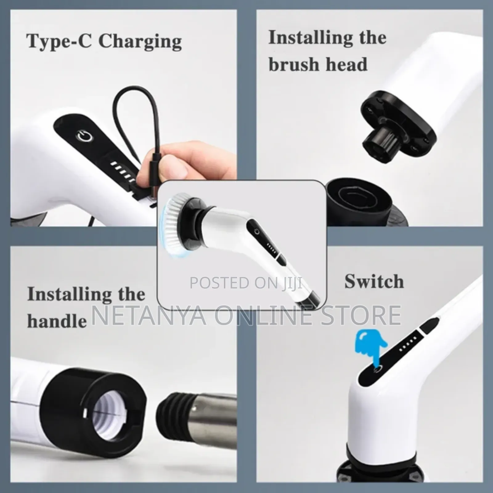 Adjustable 7in1 Electric Cleaning Brush