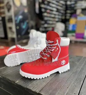 Original Waterproof 6 Inch White/Red Timberland Boot