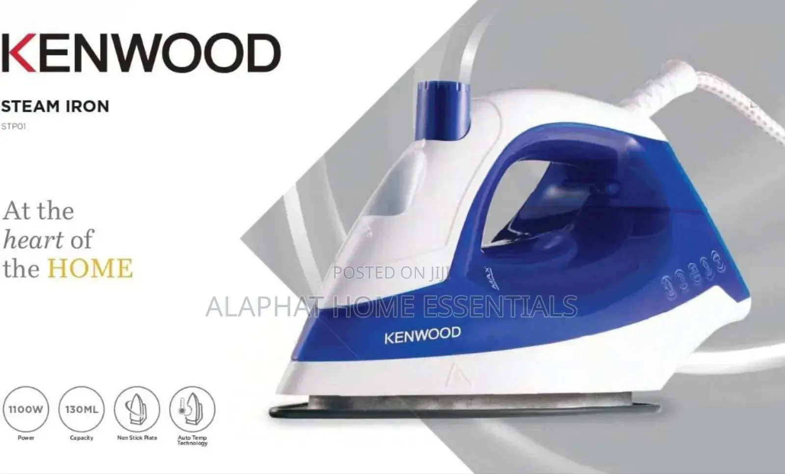 Kenwood 1100W Non-Stick Steam Iron