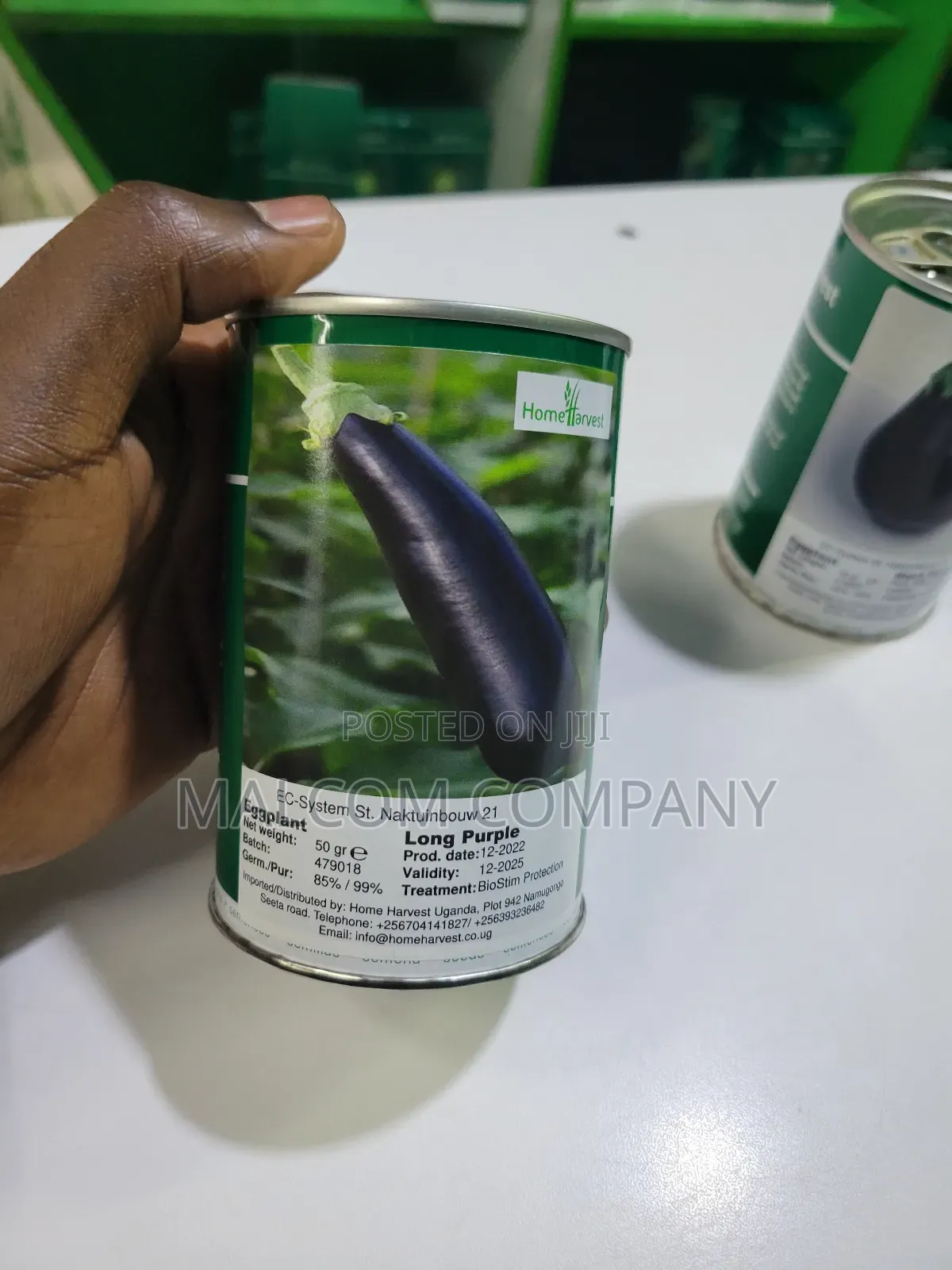 Egg Plant Long Purple Seeds 100g For An Acre.