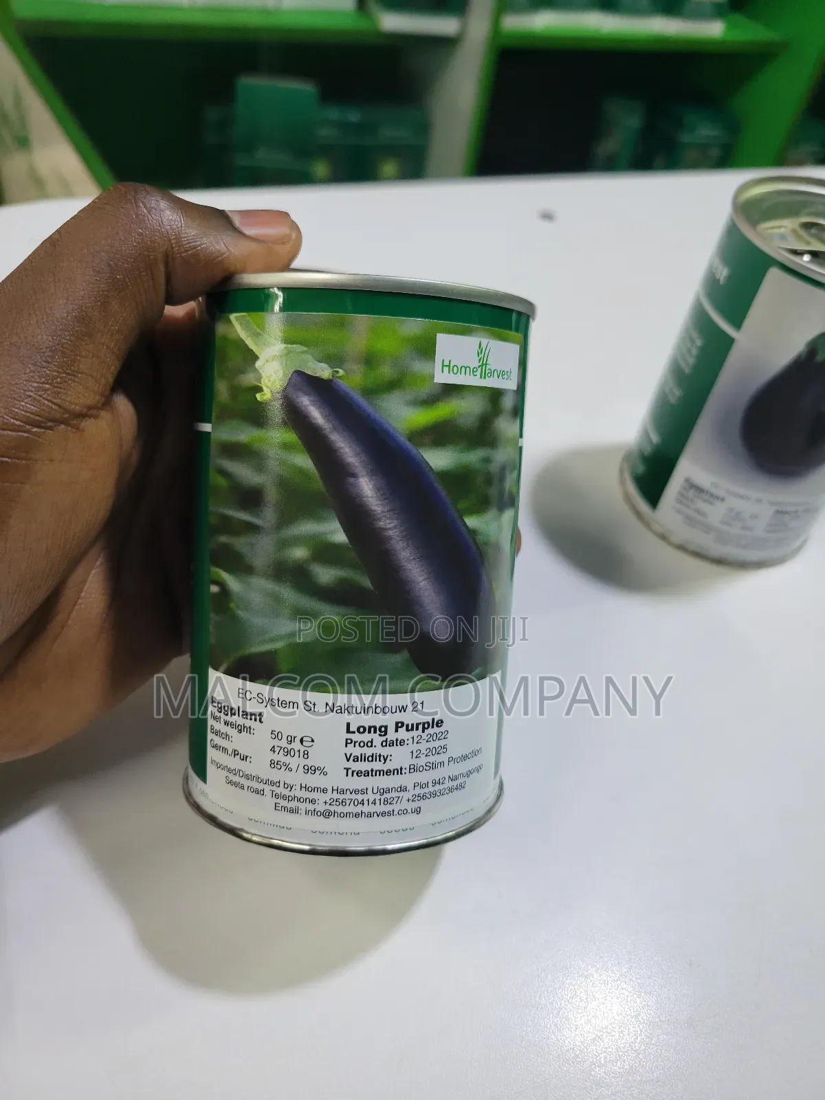 Egg Plant Long Purple Seeds 100g For An Acre.