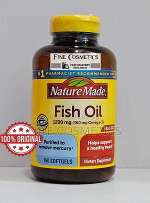 Nature Made Omega-3 Fish Oil for Healthy Heart. 150capsules