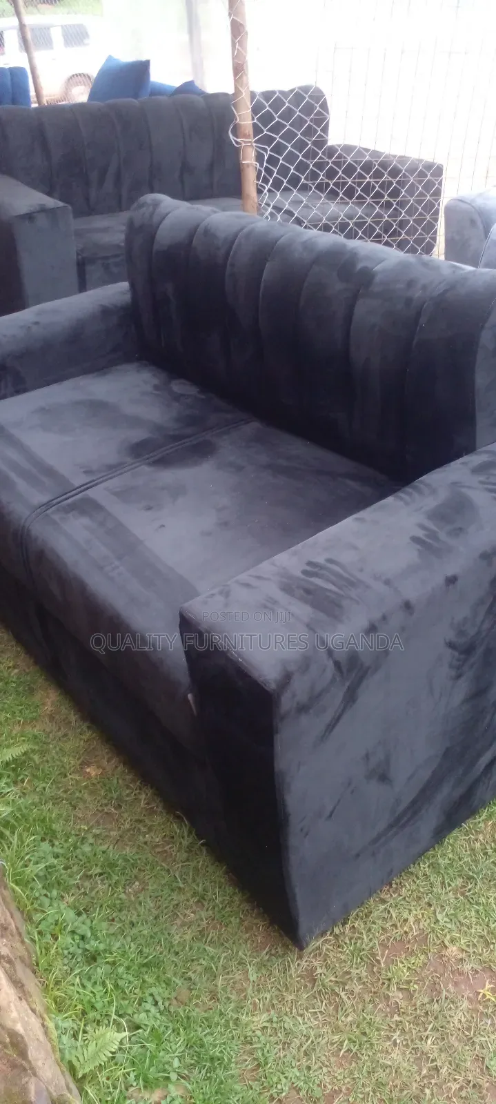 Black Two Sitter Couch