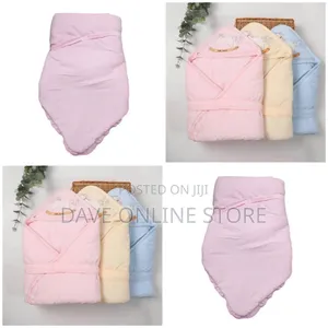 Baby Shawl Receiver - Pink, Color and Design Varies
