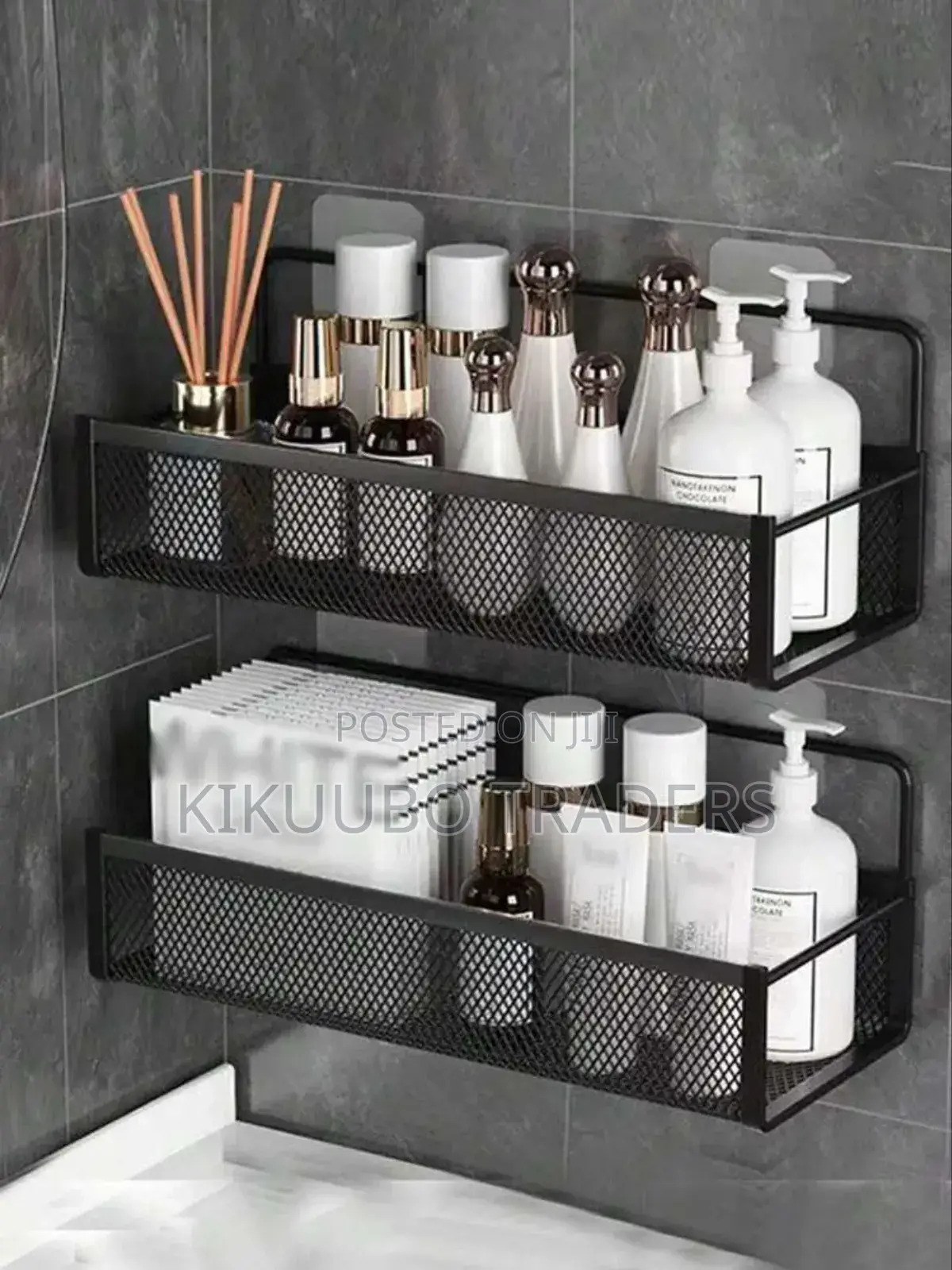 2pcs Wall Mounted Bathroom Corner Organizer
