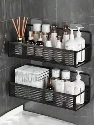 2pcs Wall Mounted Bathroom Corner Organizer