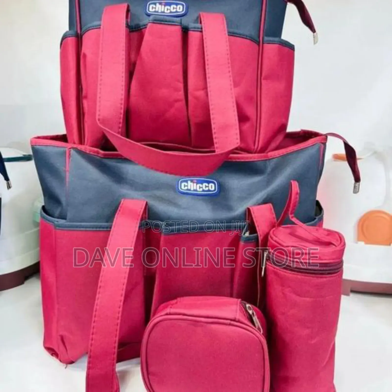 Chicco 5piece Baby Multi-Functional Carrycot-Maroon/Blue