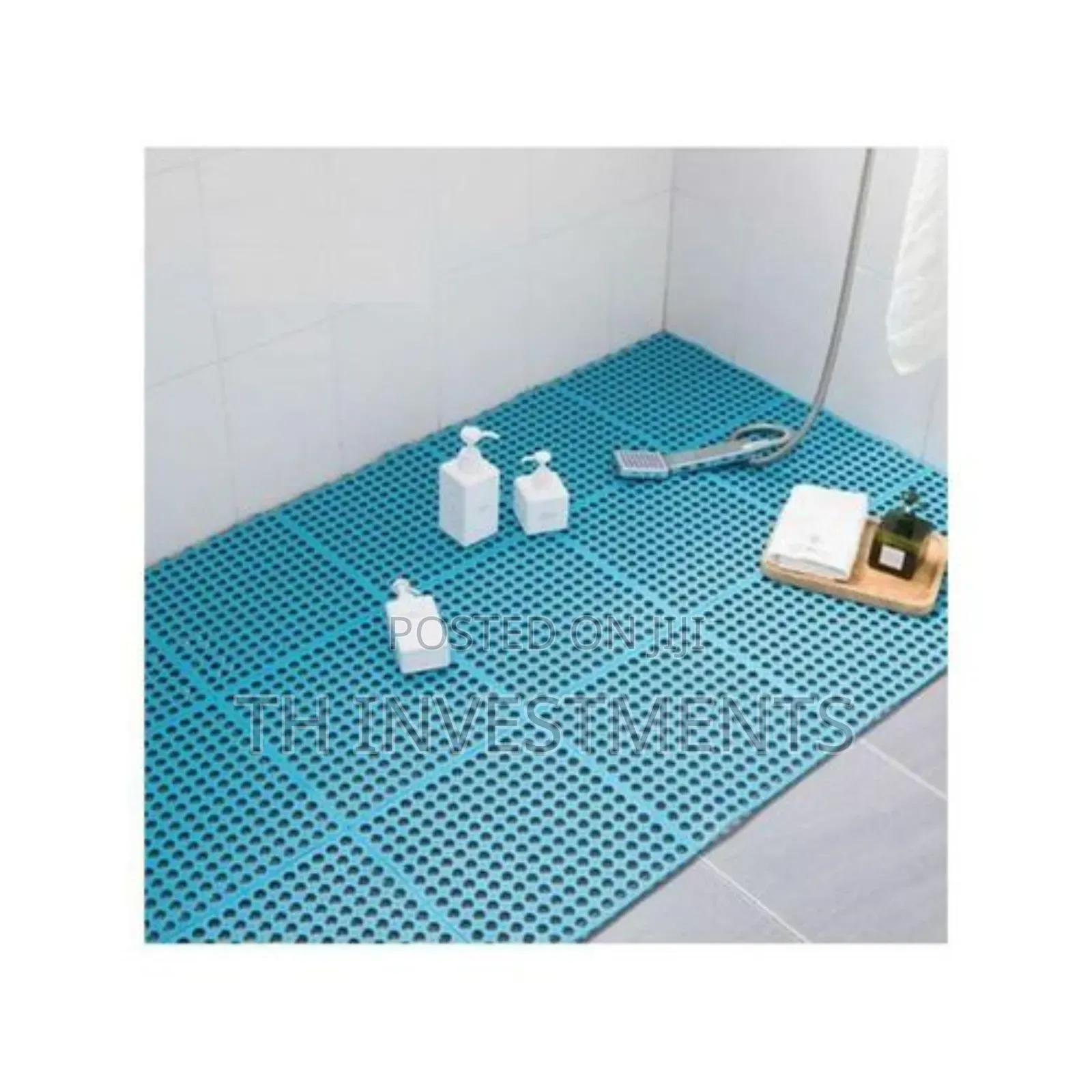 4pcs Interlocking Non Slip Bathroom Rubber Mat (30x30cm)