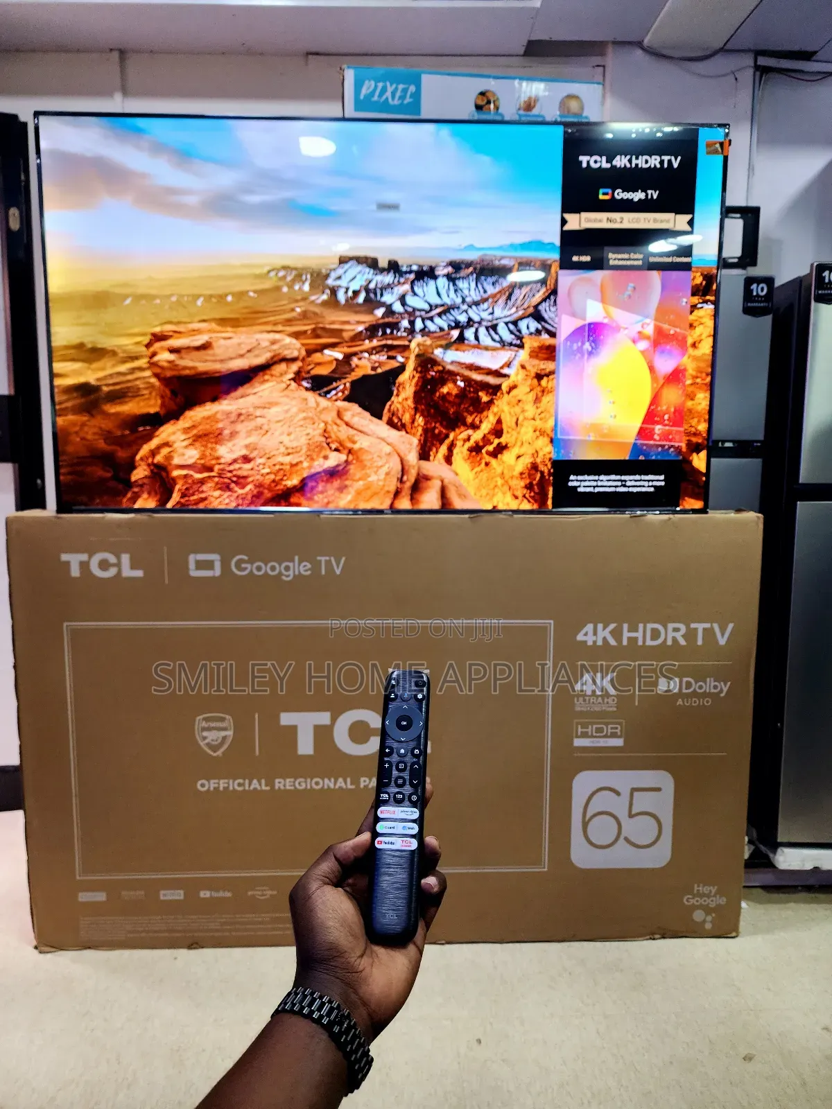 New Restocked TCL Android Smart Tv 65inches