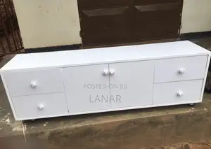 White Storage Tv Stand
