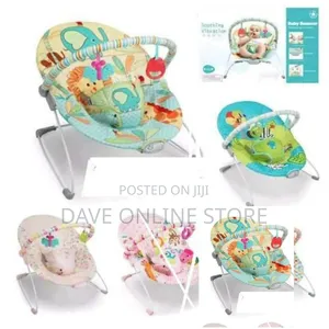 Baby Bouncer/Rocker - Grean, Pink, White Multi Color