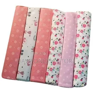 6pcs Baby Bedsheets - Pink