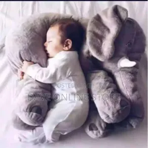 Baby Stuffed Animal Elephant Toy Pillow - Grey, Color Varies