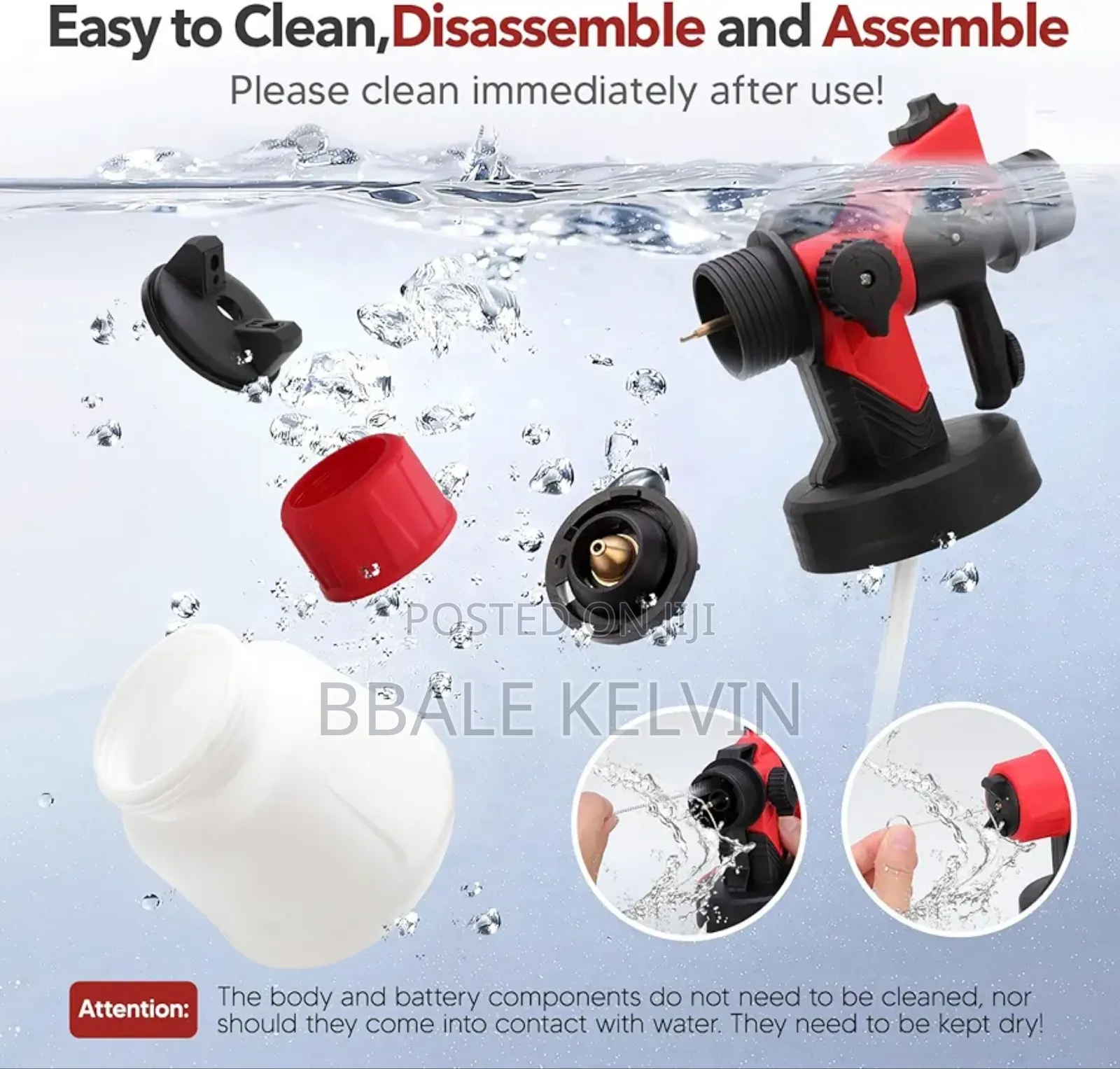 Cordless Paint Sprayer 1 Battery 4000 Mah