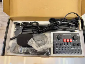V8s Soundcard Set With Bm800 Condenser Microphone Full Set