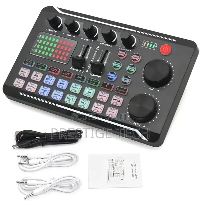 Professional Condenser Microphone Advanced Sound Card Set