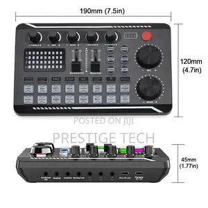 Professional Condenser Microphone Advanced Sound Card Set