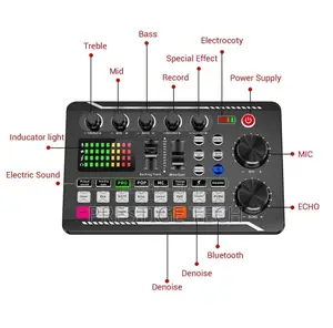 Professional Condenser Microphone Advanced Sound Card Set