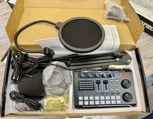 Professional Condenser Microphone Advanced Sound Card Set