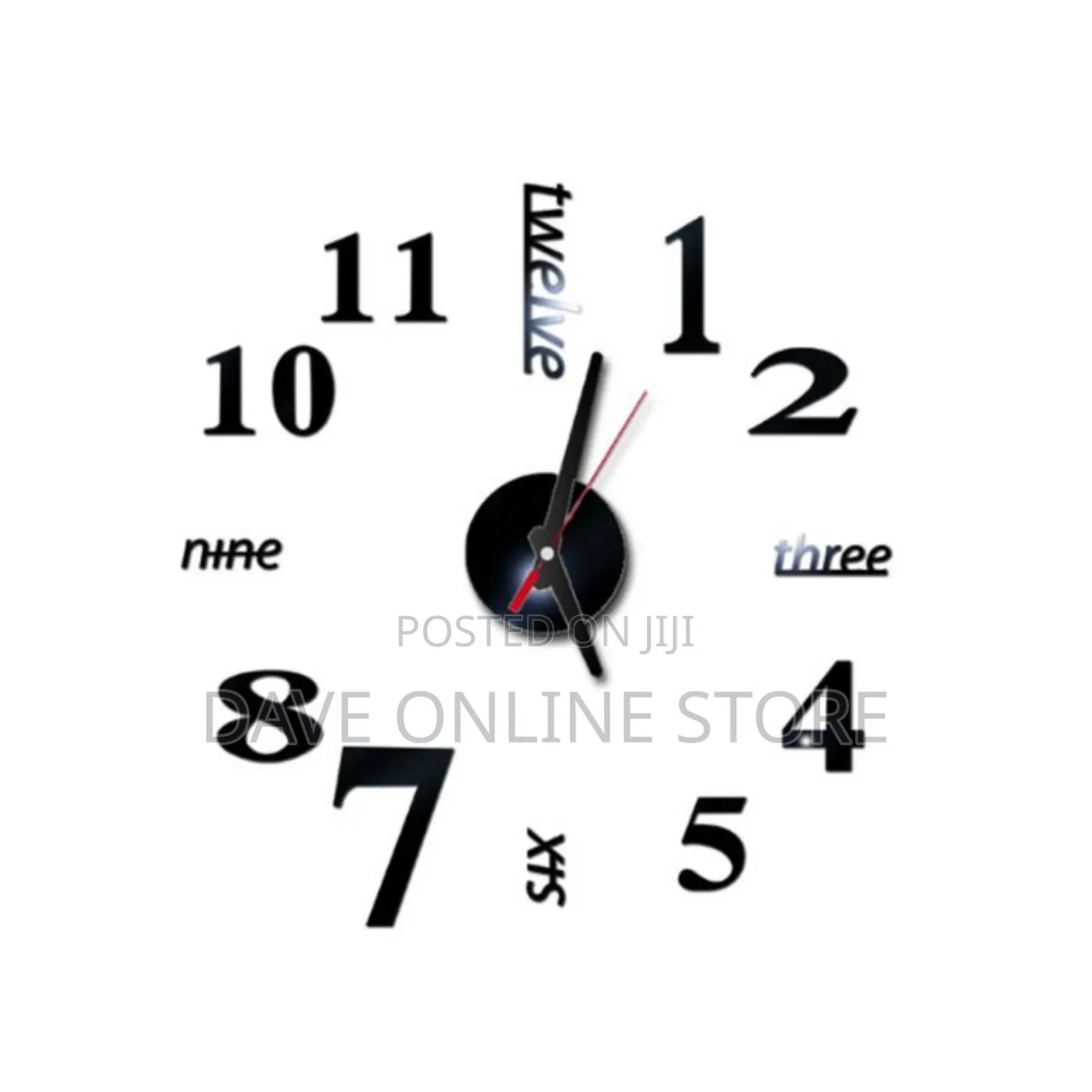 3D DIY Wall Sticker Modern Design Acrylic Clock for Home
