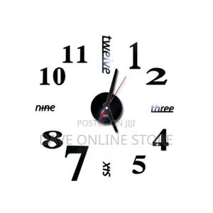 3D DIY Wall Sticker Modern Design Acrylic Clock for Home