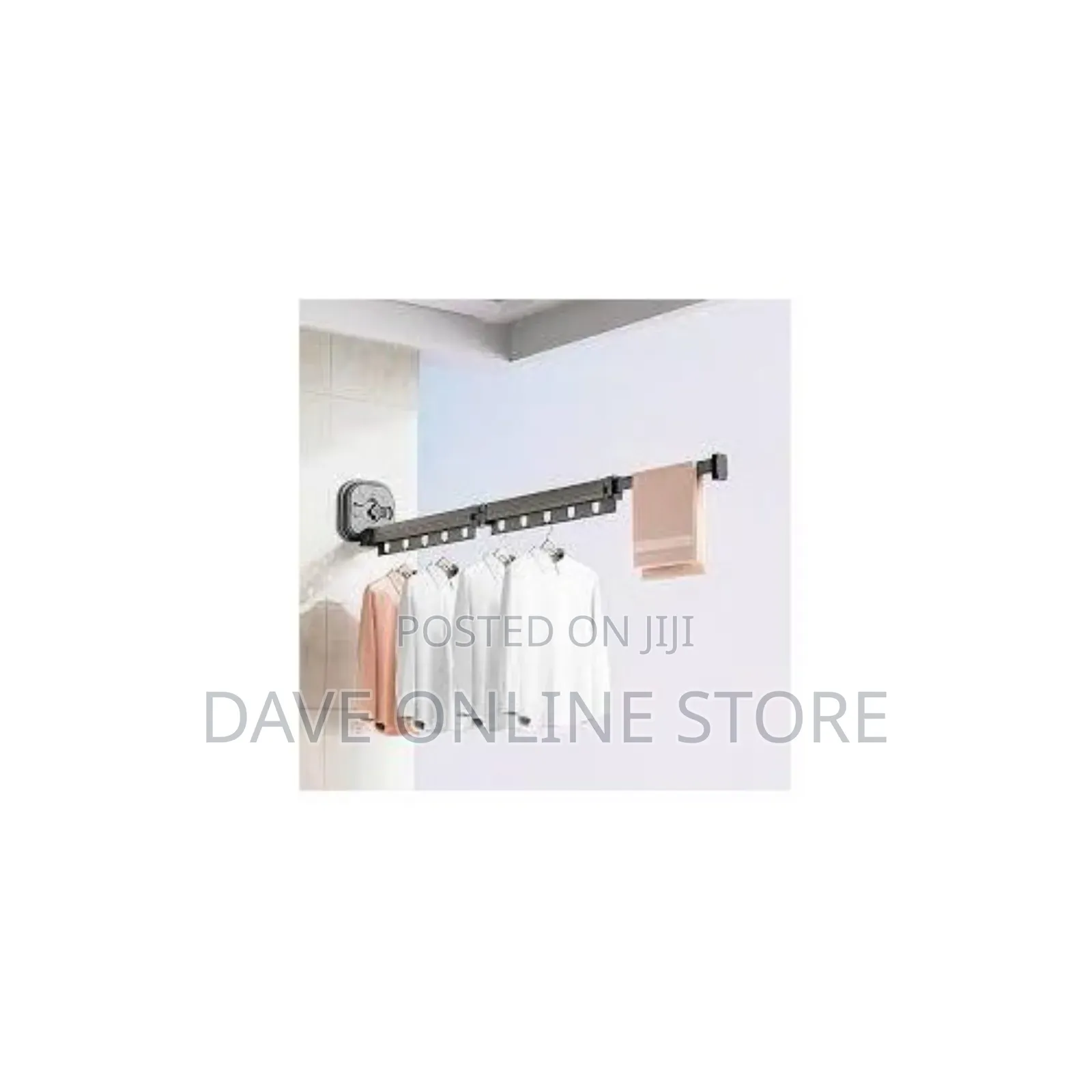 Folding 3-Fold Retractable Clothes Drying Rack .