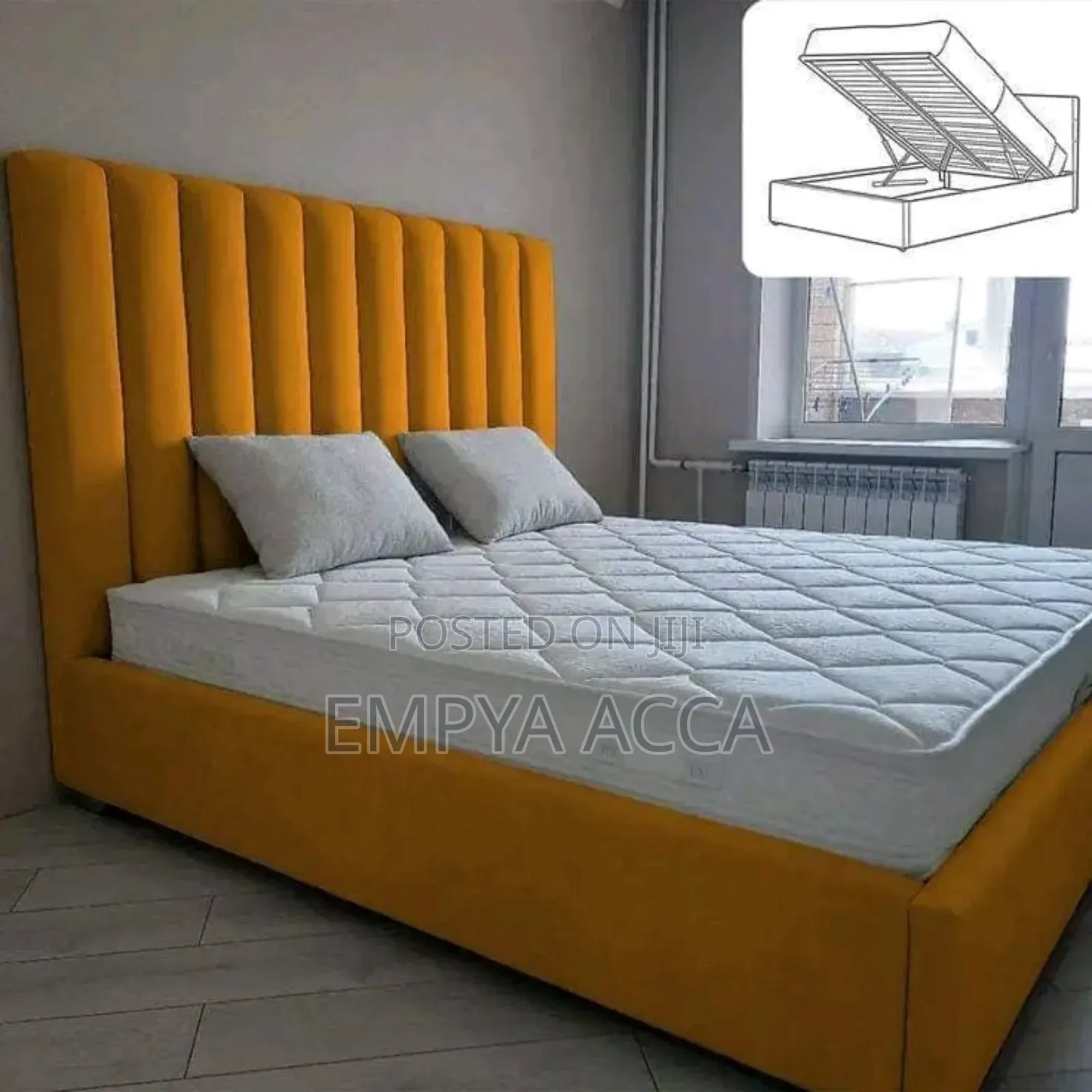 Yellow Pall Master Bed