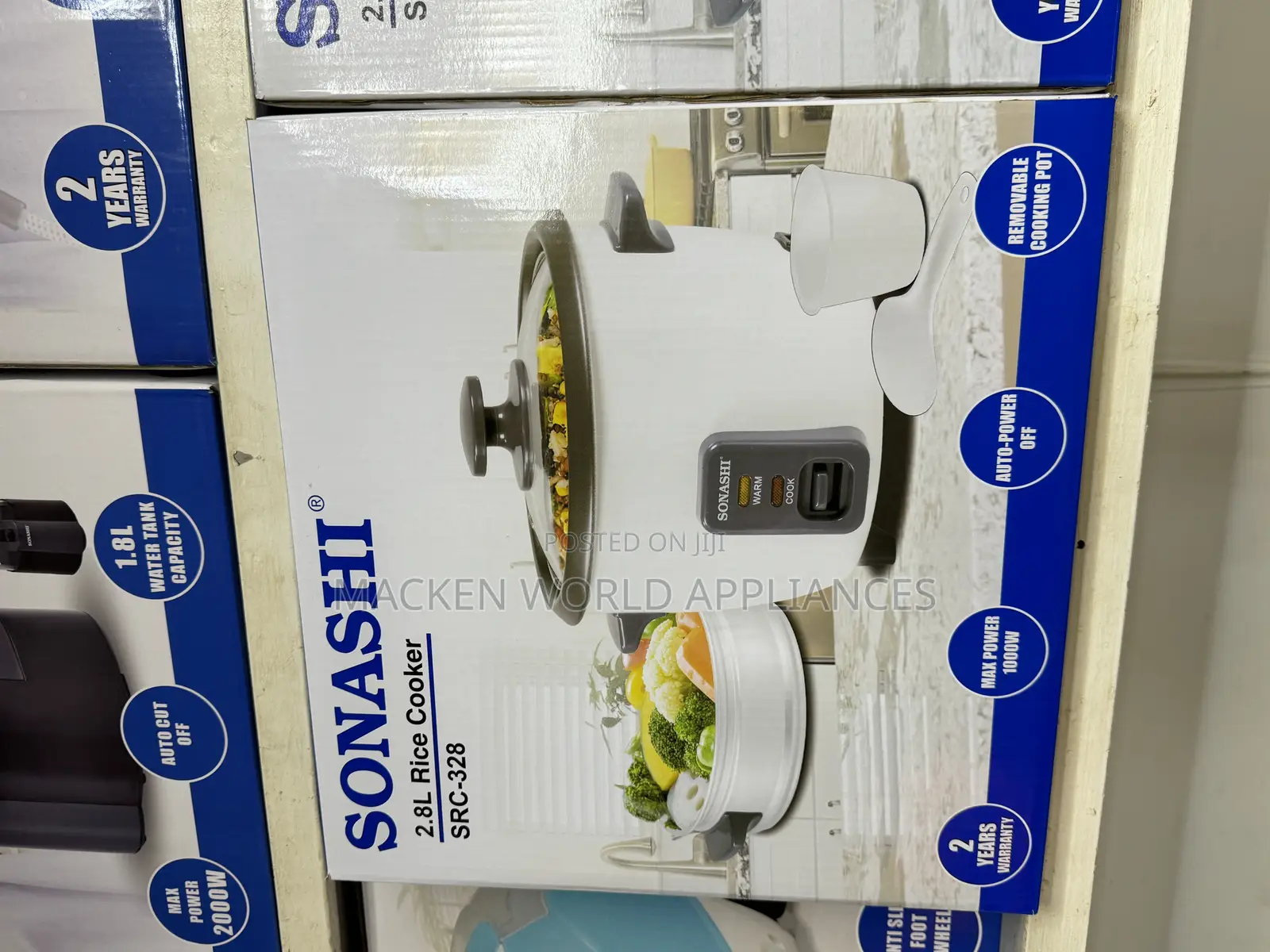 Sonashi 2.8 L Rice Cooker With Steamer SRC-328