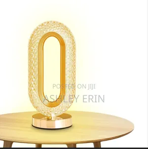Oval Crystal LED Table Lamp