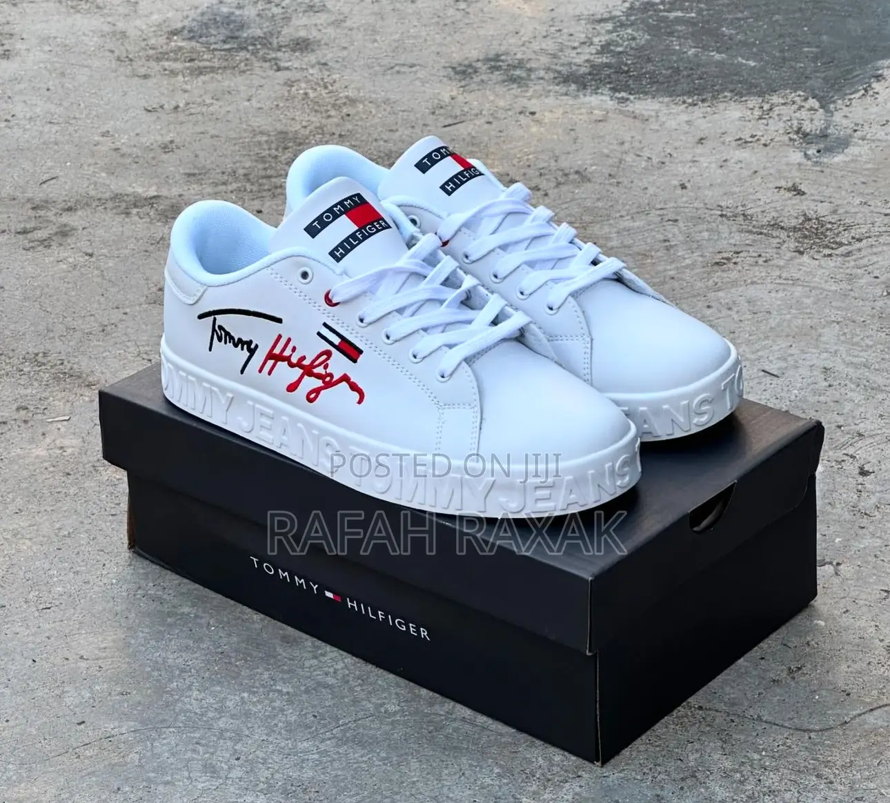 Unisex Snow White Tommy Hilfiger Casual Sneakers