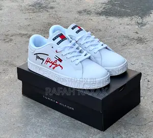 Unisex Snow White Tommy Hilfiger Casual Sneakers