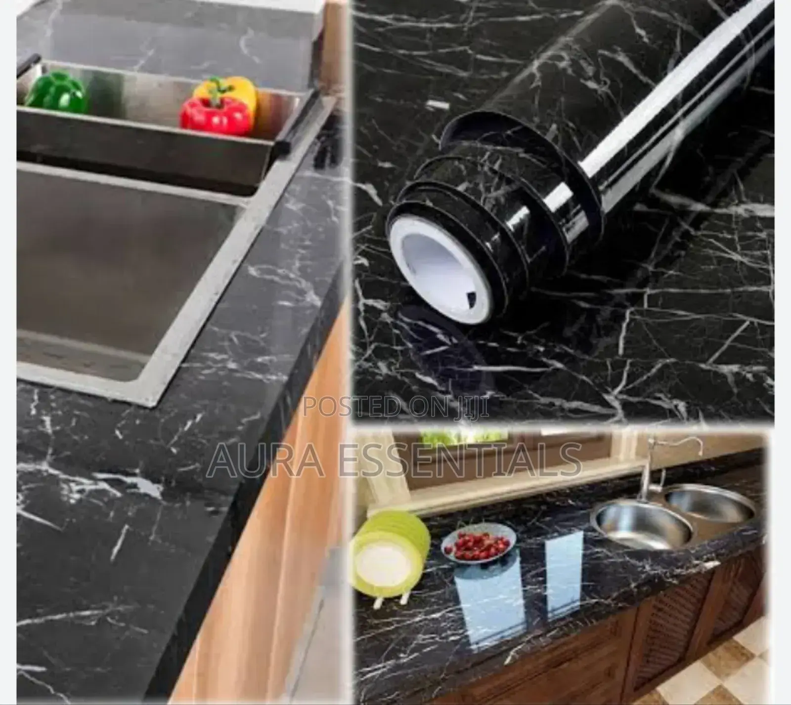 5m by 45cm Modern Marble Waterproof Wallpaper