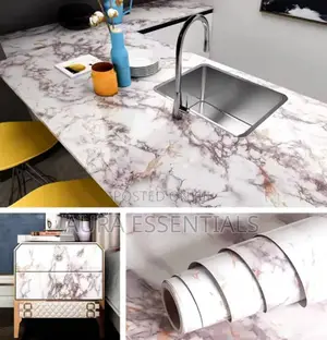 5m by 45cm Modern Marble Waterproof Wallpaper