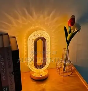 Oval Crystal Led Table Lamp
