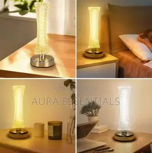 Bedside Lamp Touch Dimmable Crystal Lamp