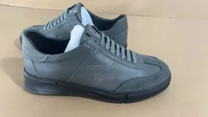 Marcatelli Grey Casual Leather Sneakers