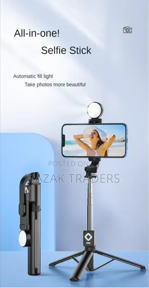 NEW 4in1 B11S Selfie Stick 110CM Tripod Chargeable Bluetooth