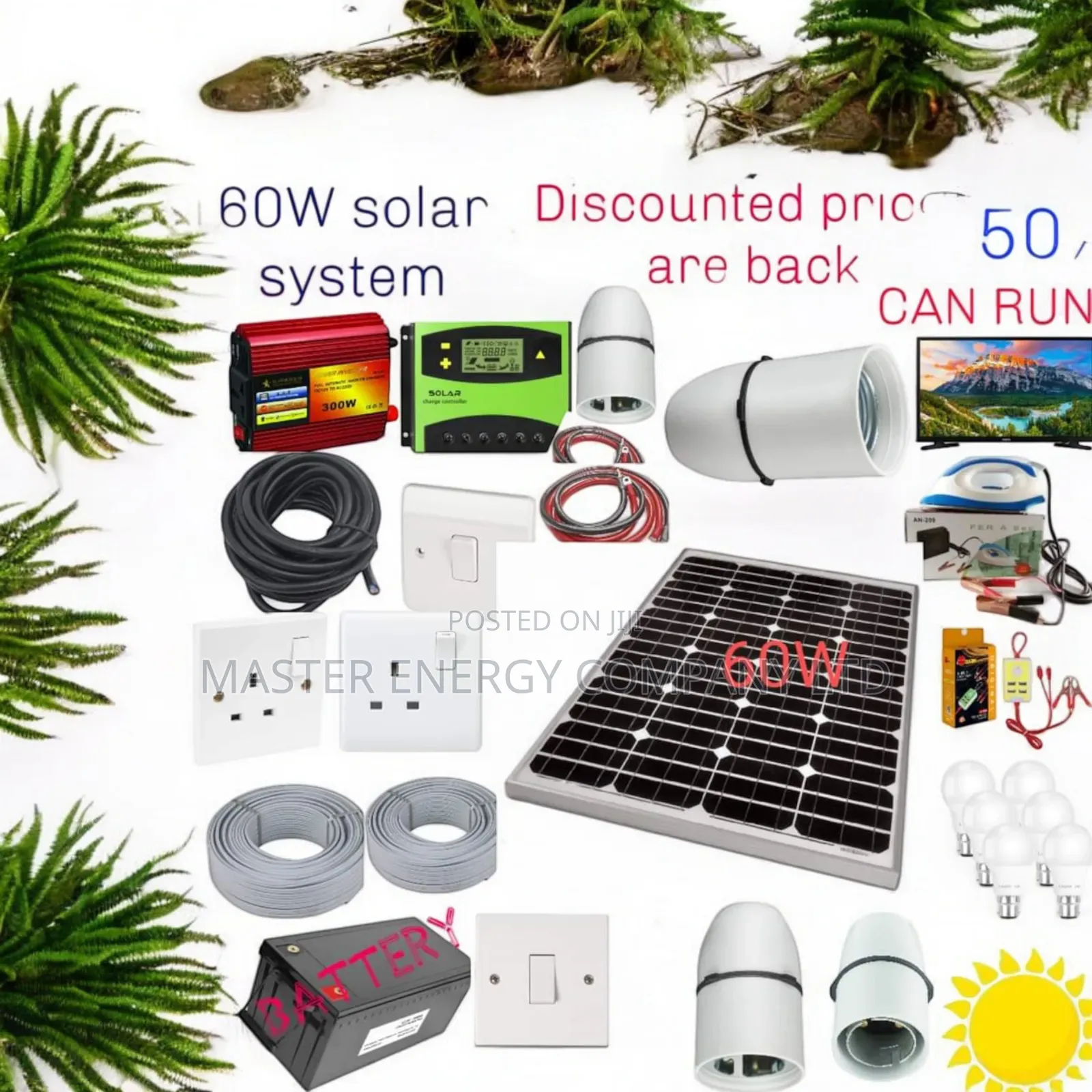 60w Solar System Full Kit German FNCB B