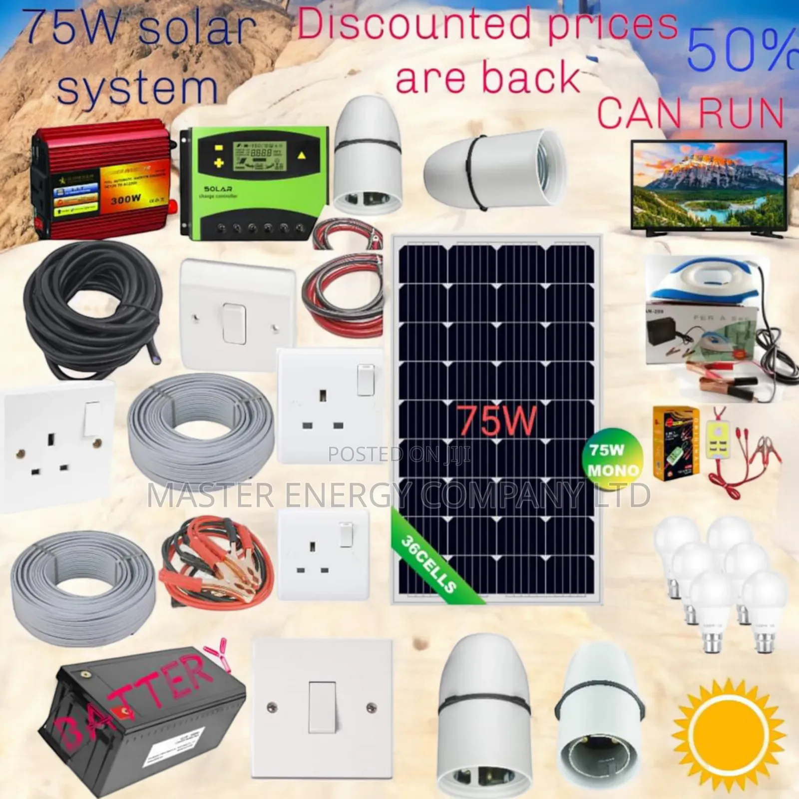 75w Solar System Full Kit German MDBDB