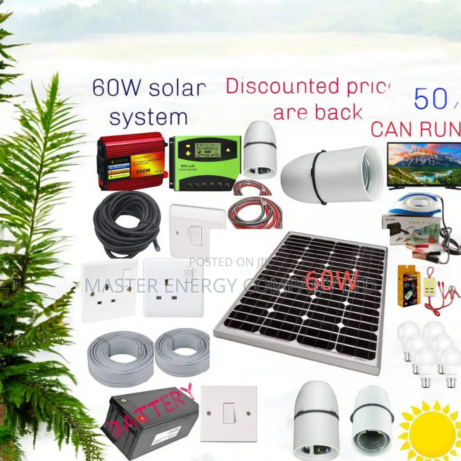 60w Solar System Full Kit German DHDBHG