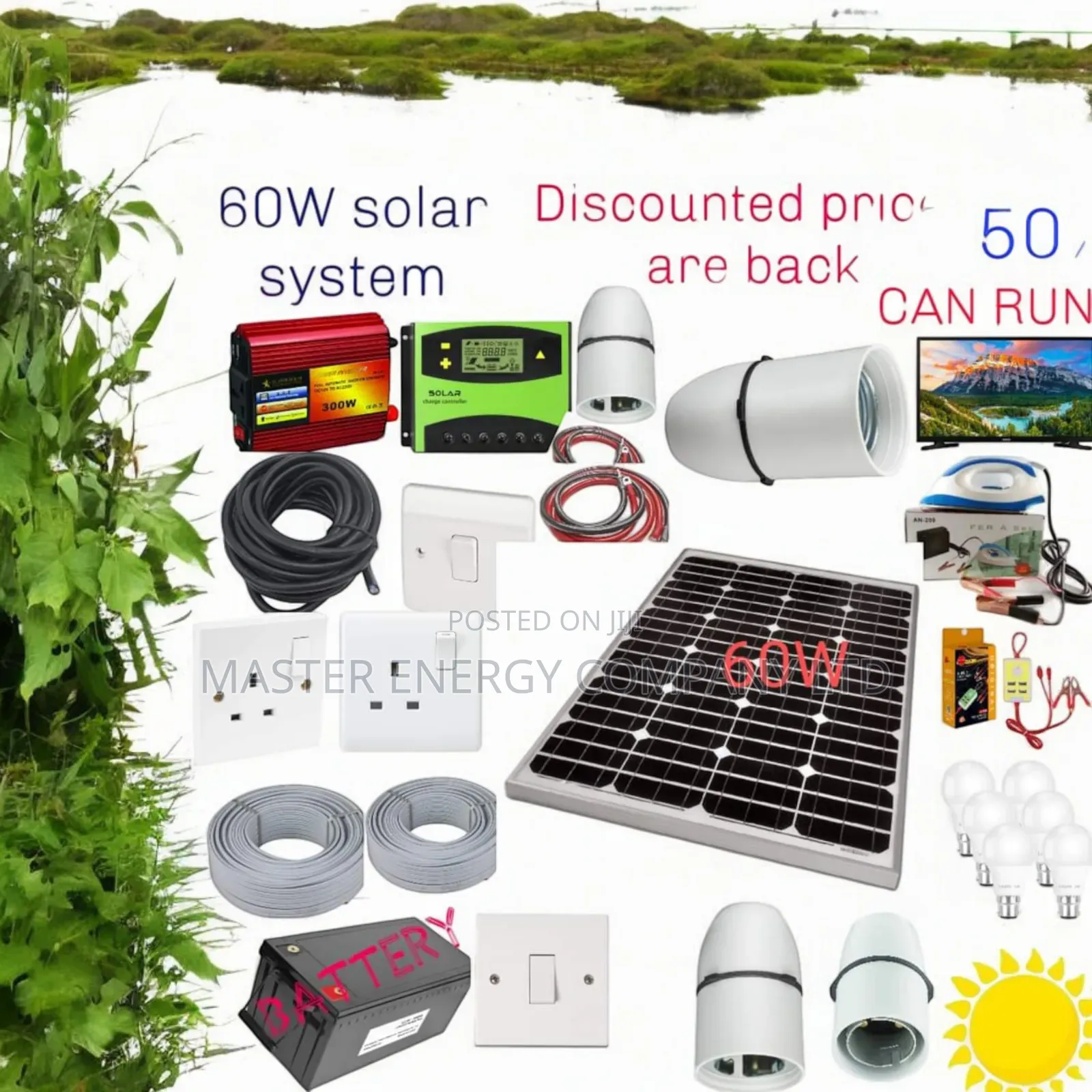 60w Solar System Full Kit German JSHSHH