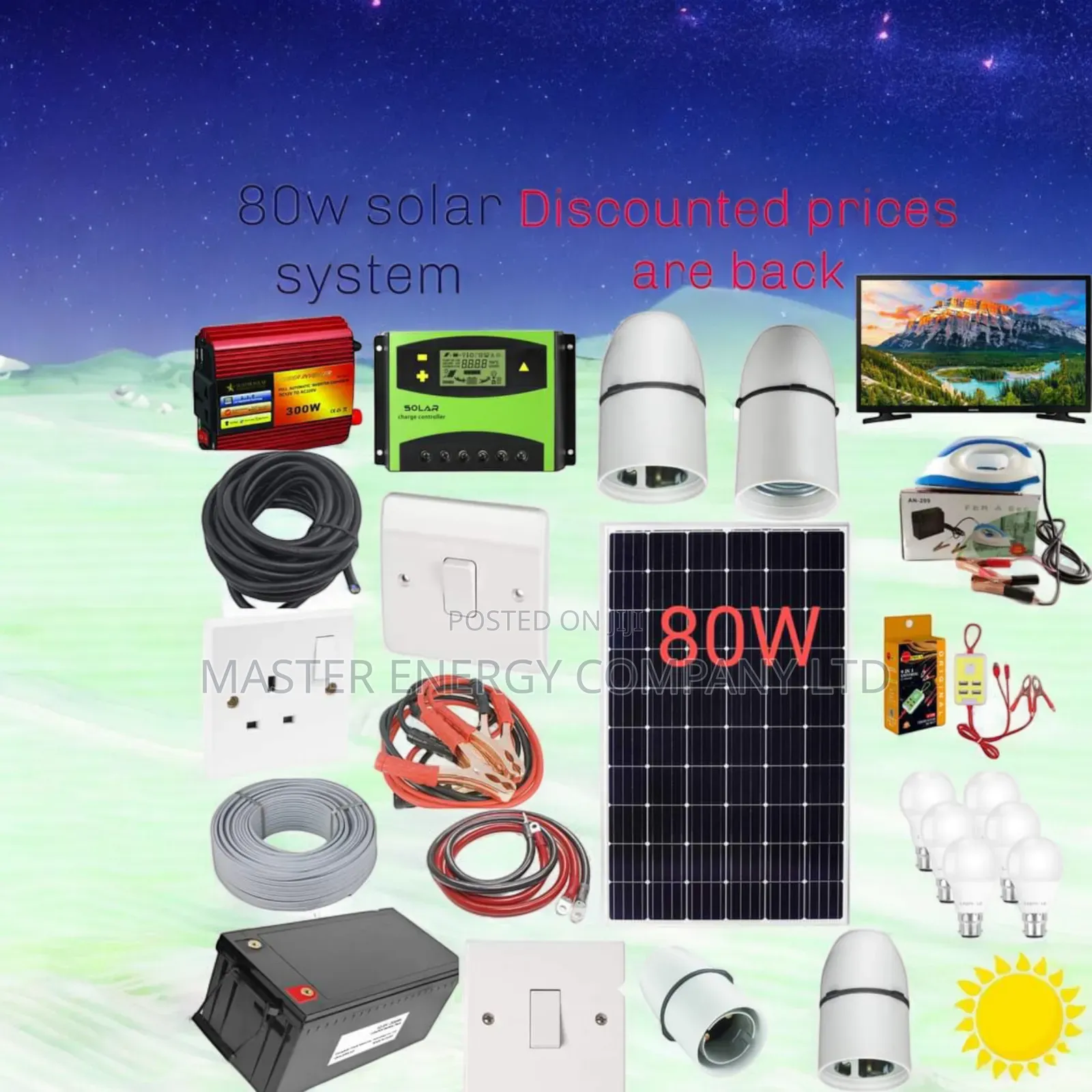 80w Solar System Full Kit German NDNXMM