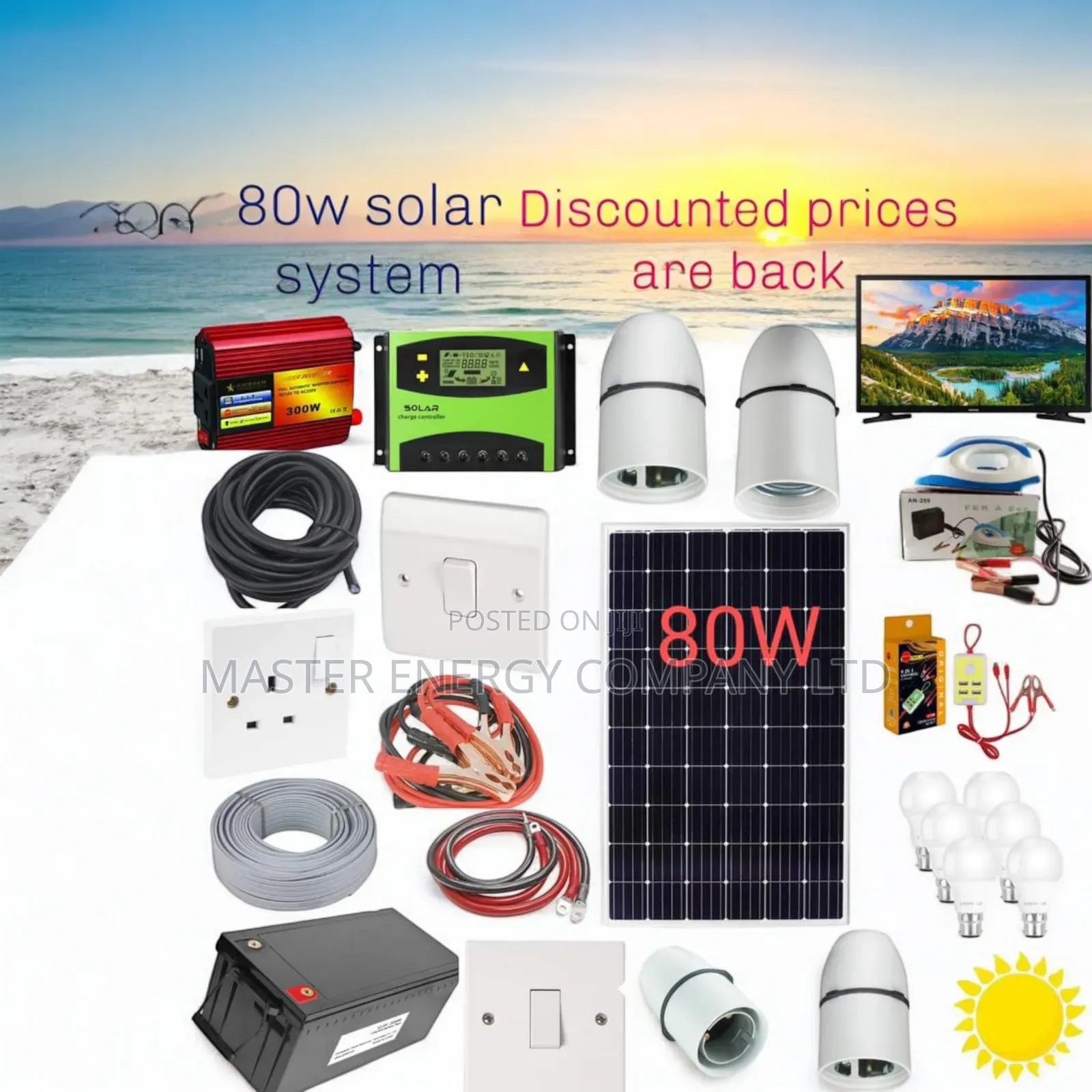 80w Solar System Full Kit German XBNXNV