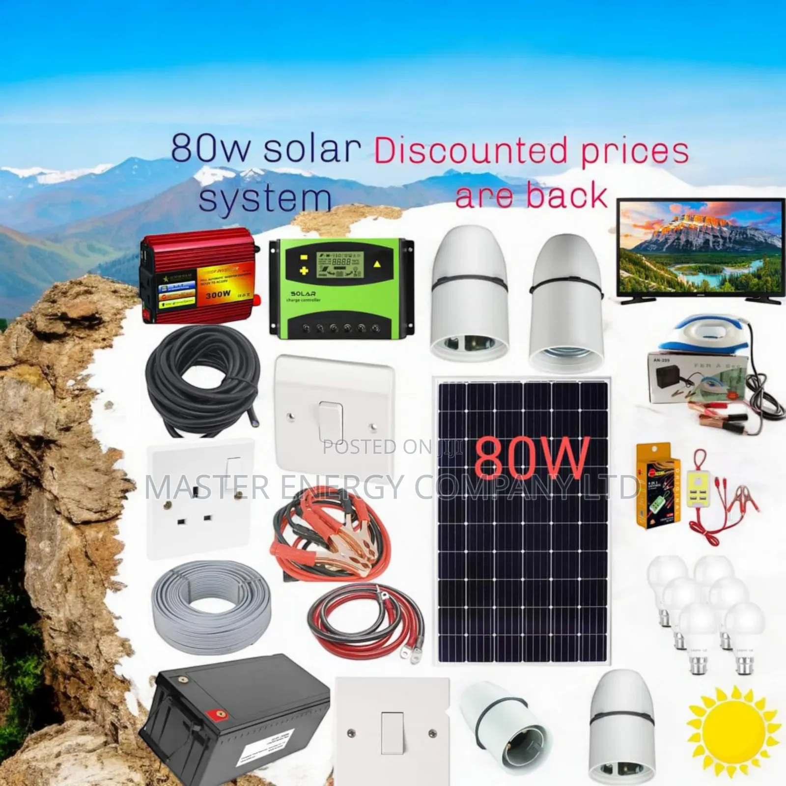 80w Solar System Full Kit German HSGSNB