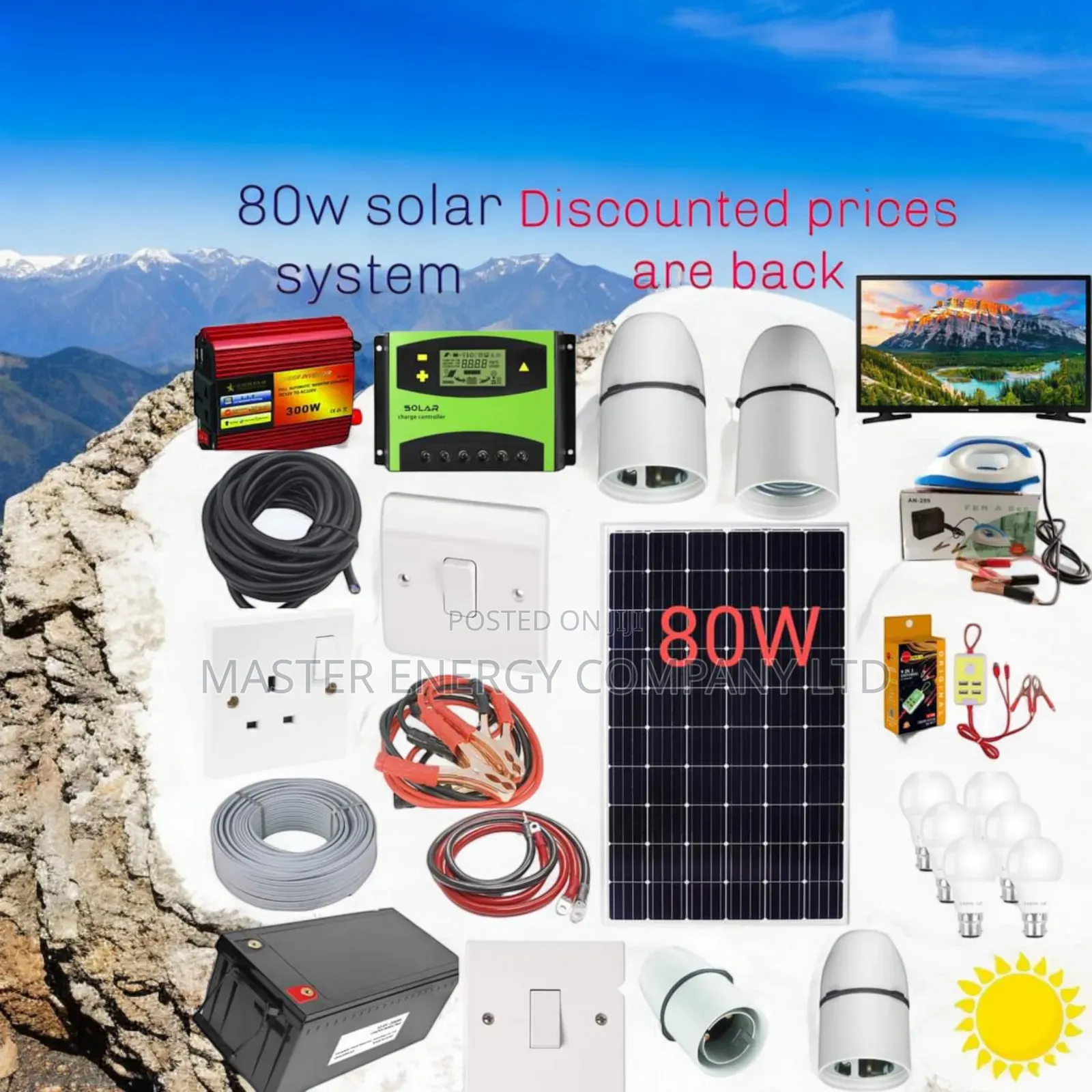 80w Solar System Full Kit German JSHHDDG