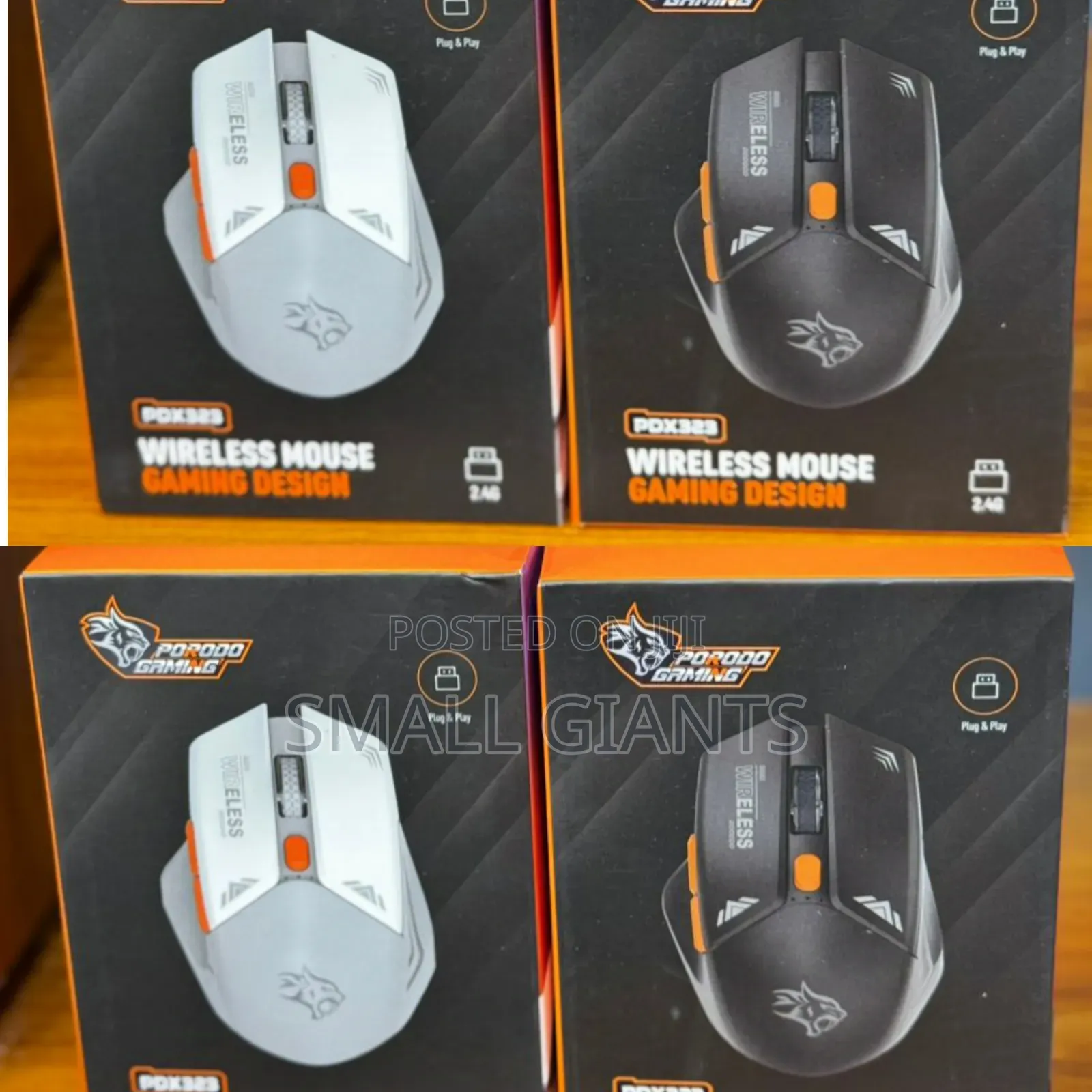 PORODO Wireless Mouse Gaming Design