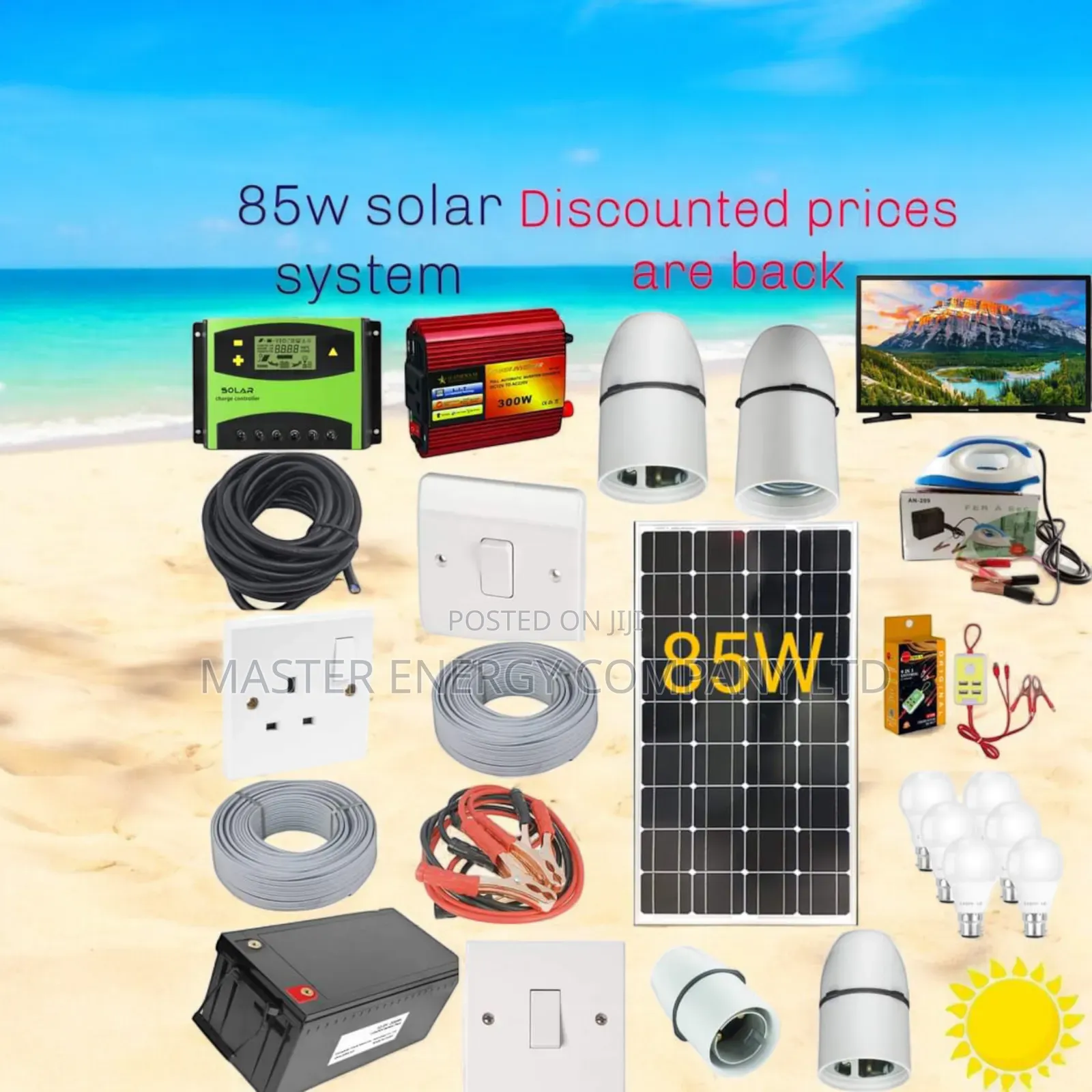 85w Solar System Full Kit German DHDHJ