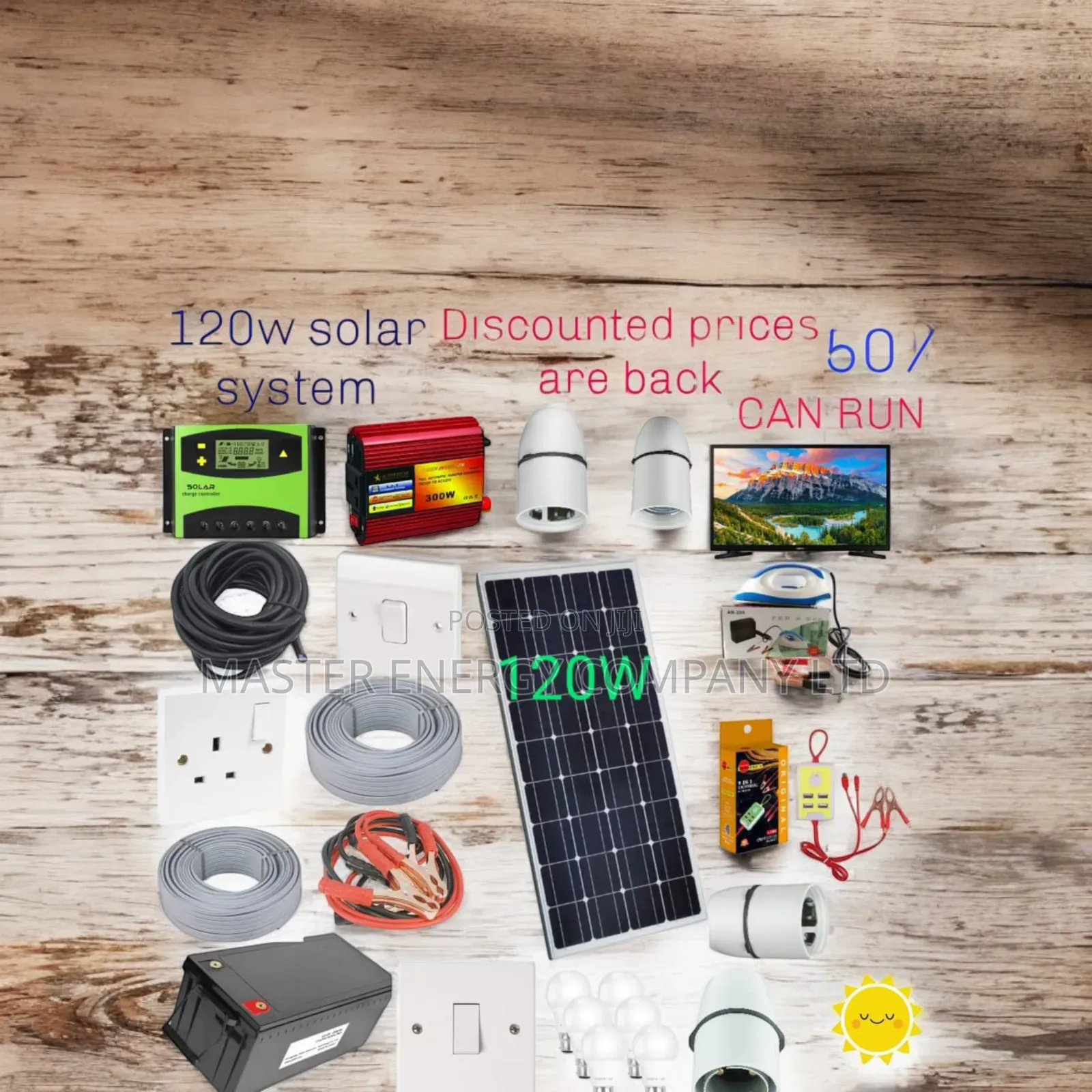 120w Solar System Full Kit German DMCBB