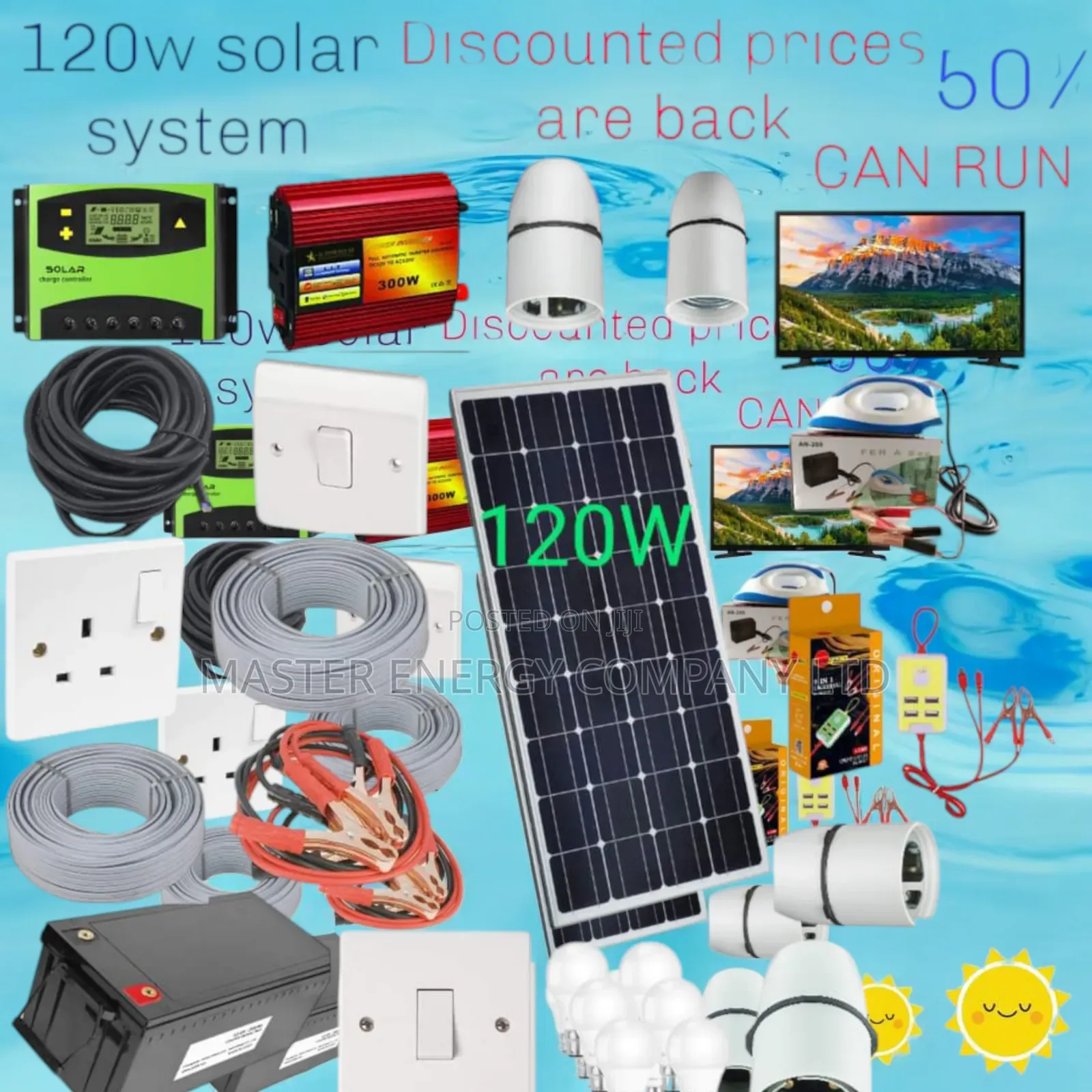 120w Solar System Full Kit German NXHGH
